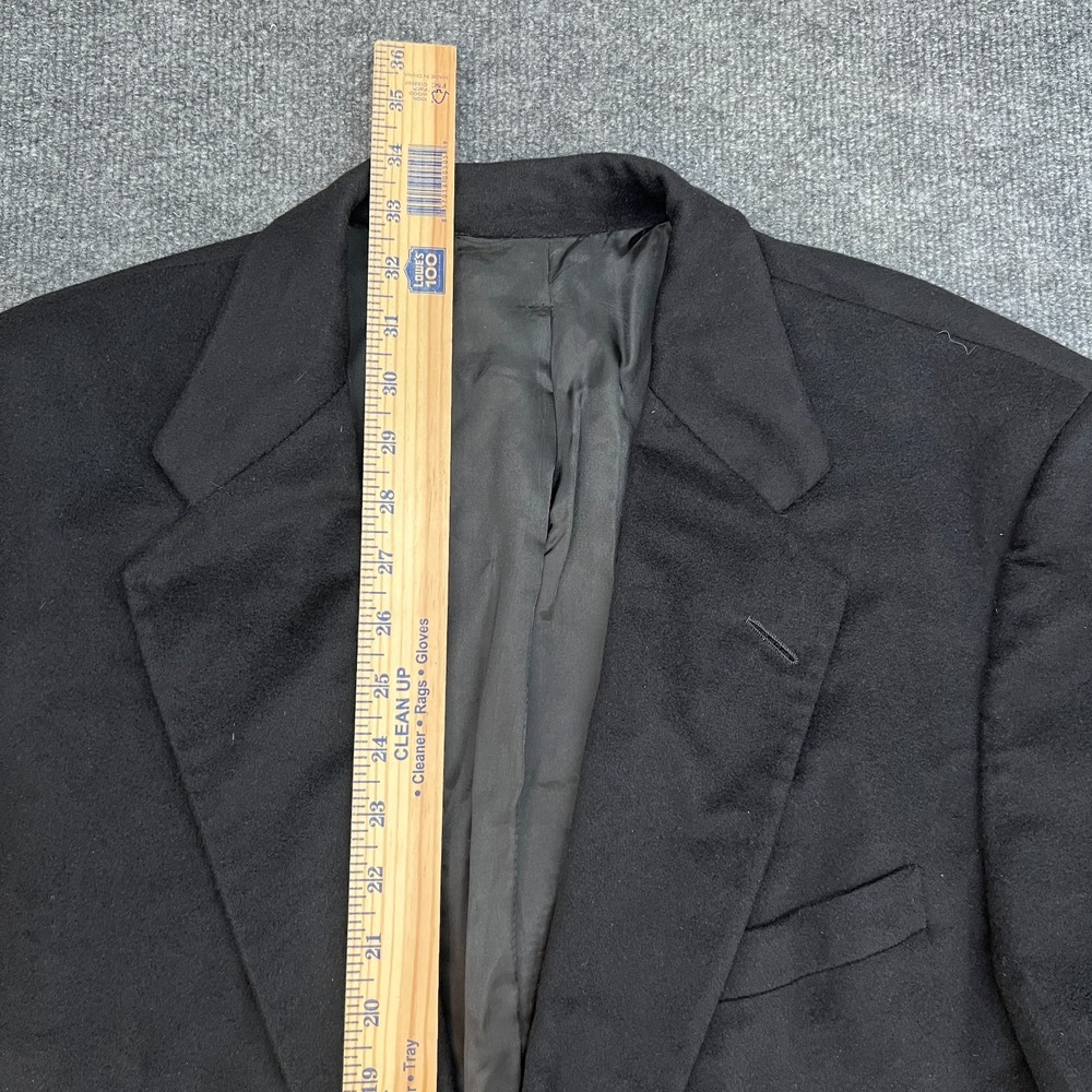 Neiman Marcus Men's Black Loro Piana 100% Cashmere 2 Button S/B Blazer 44R - Picture 8 of 14